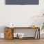 tv-bord 100x24x32 cm konstrueret træ røget egetræ
