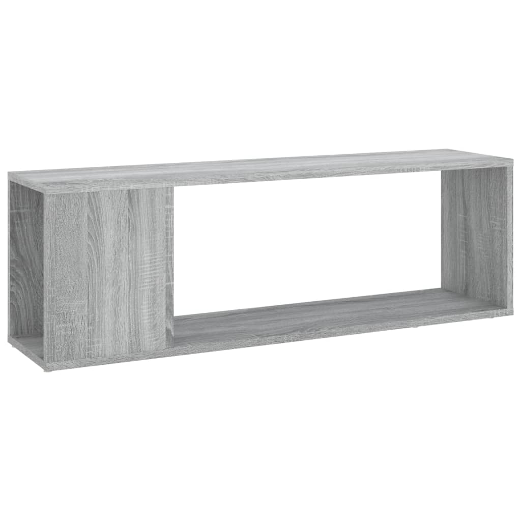 tv-bord 100x24x32 cm konstrueret træ grå sonoma-eg