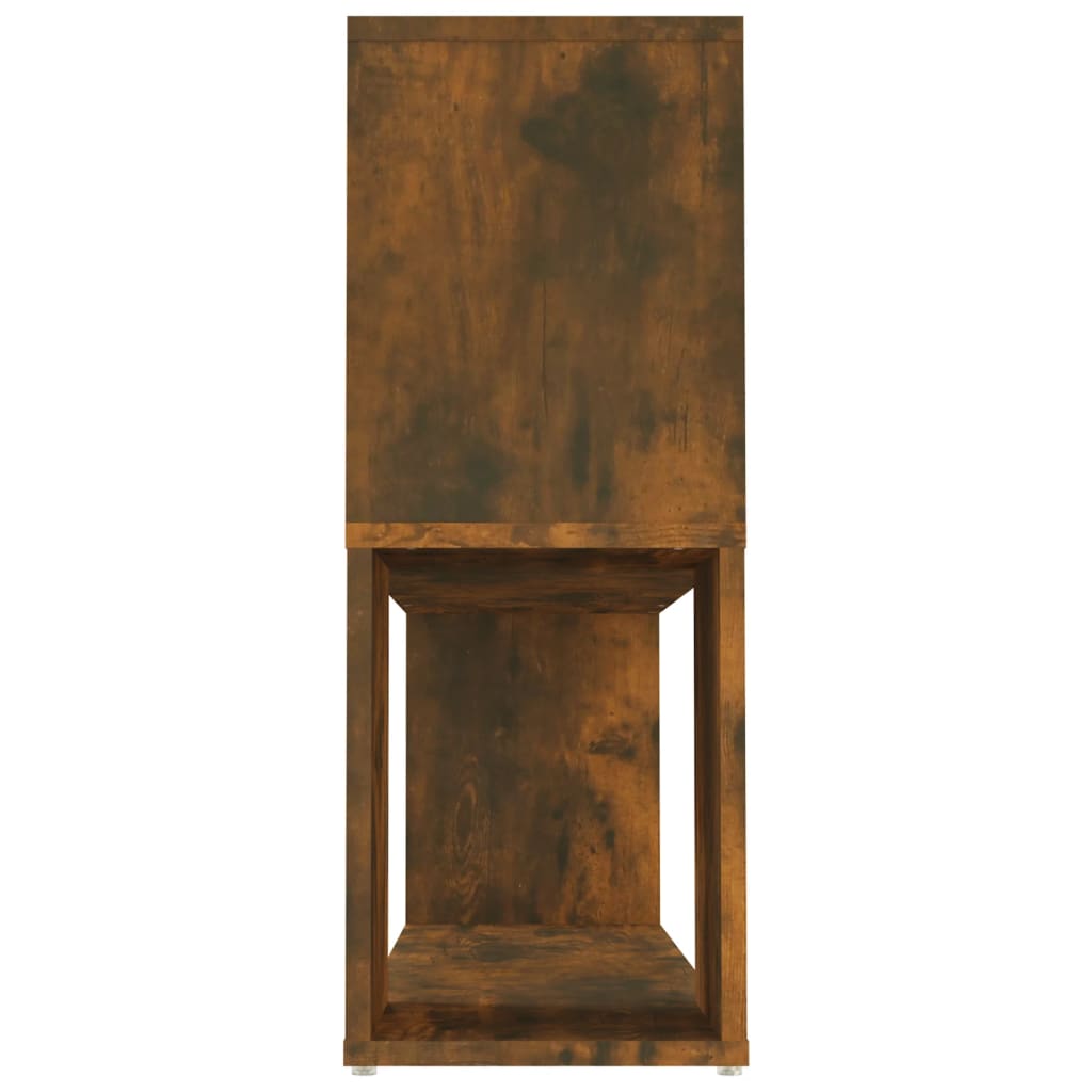bogreol 100x24x63 cm konstrueret træ røget egetræsfarve