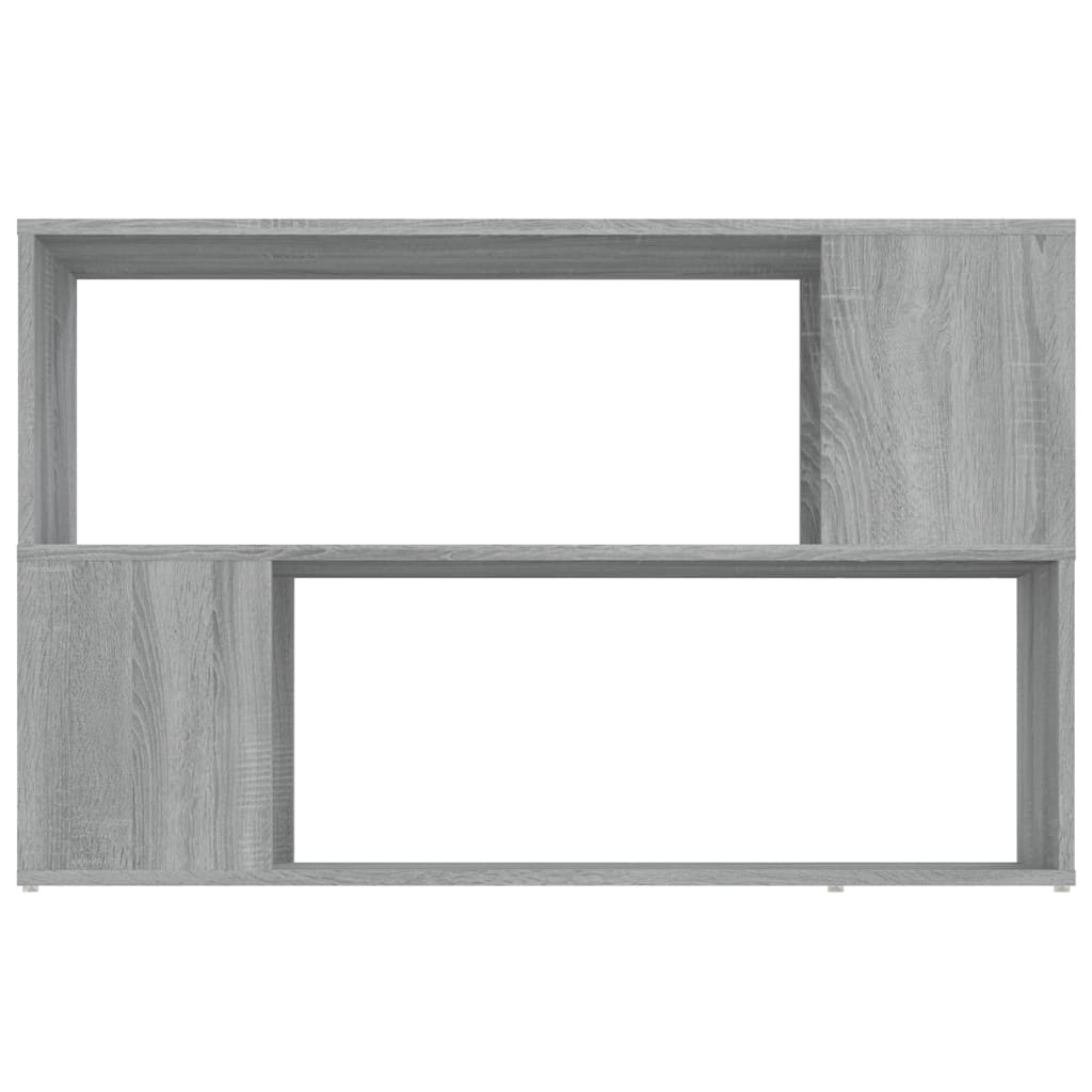 bogreol 100x24x63 cm konstrueret træ grå sonoma-eg