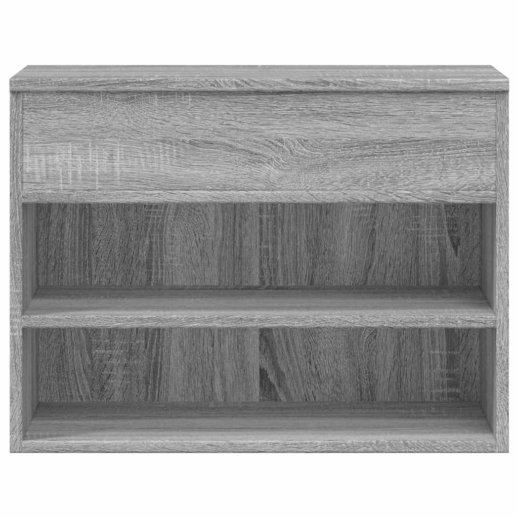 skobænk 60x30x45 cm konstrueret træ grå sonoma-eg