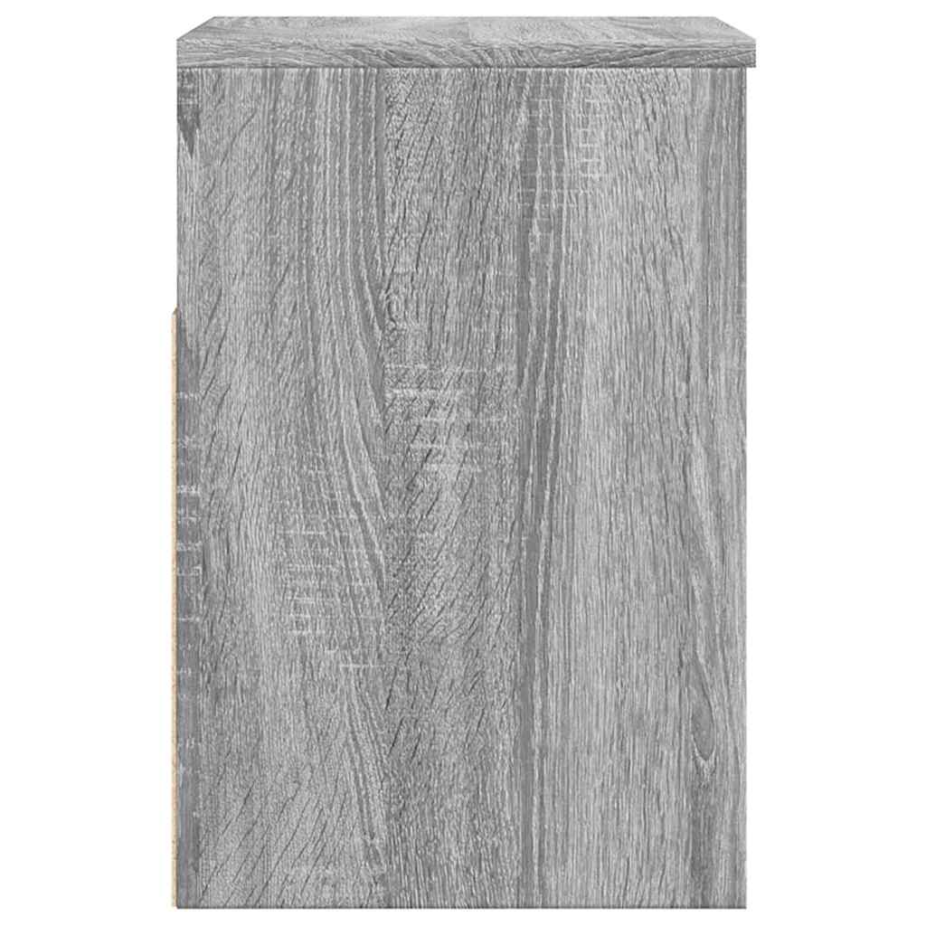skobænk 60x30x45 cm konstrueret træ grå sonoma-eg