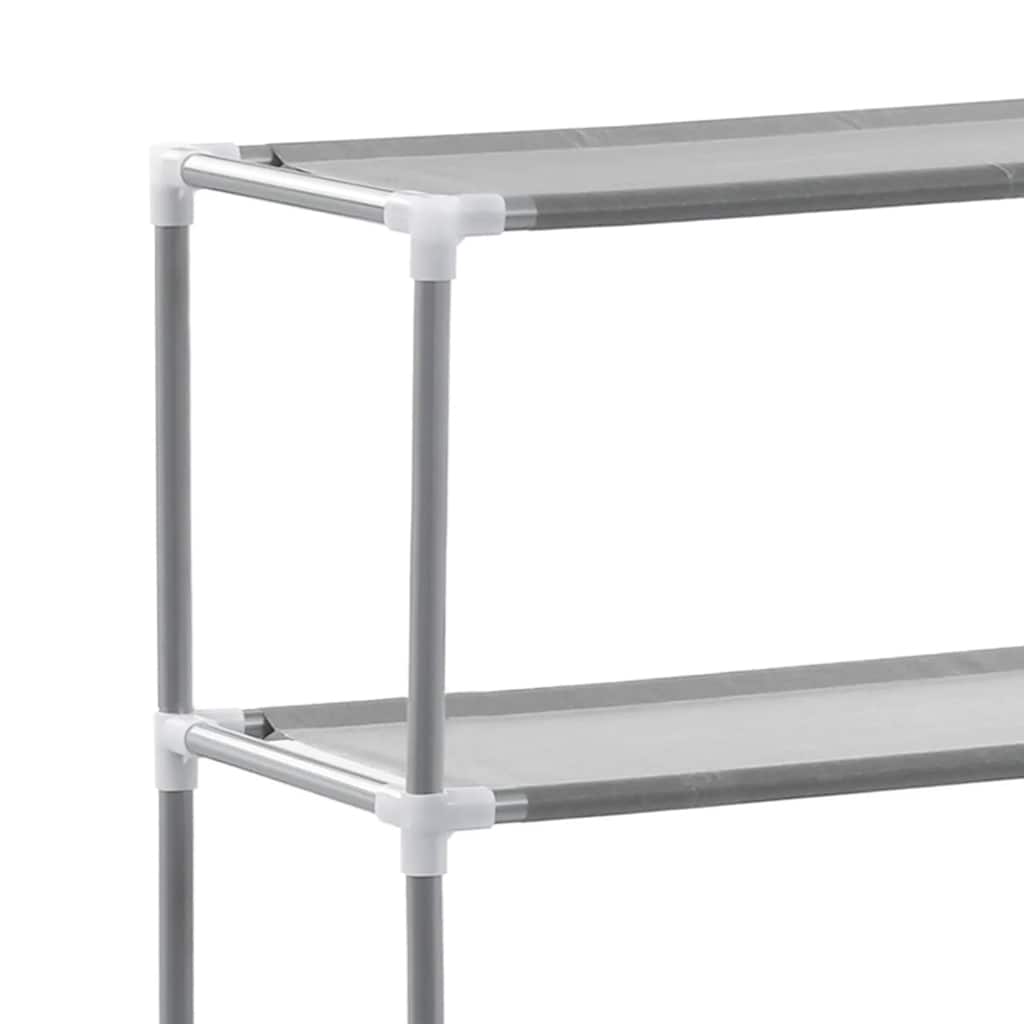 opbevaringsstativ med 2 hylder 69x28x143 cm jern grå