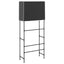 opbevaringsreol over vaskemaskine 71x29,5x170,5 cm jern sort