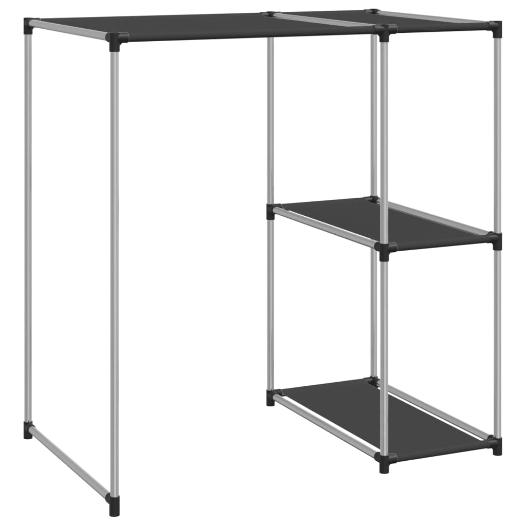 opbevaringsreol over vaskemaskine 87x55x90,5 cm jern sort