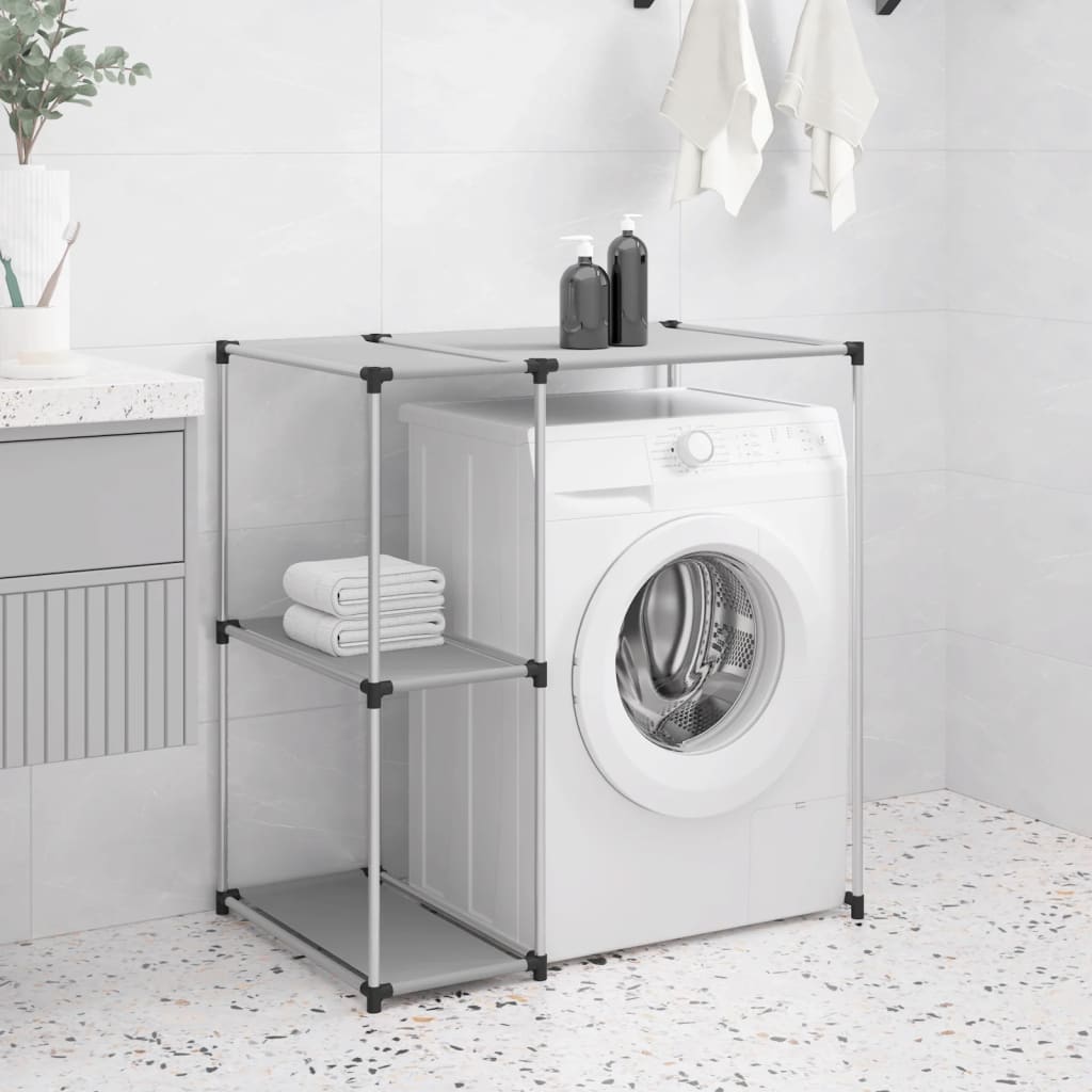 opbevaringsreol over vaskemaskine 87x55x90,5 cm jern grå