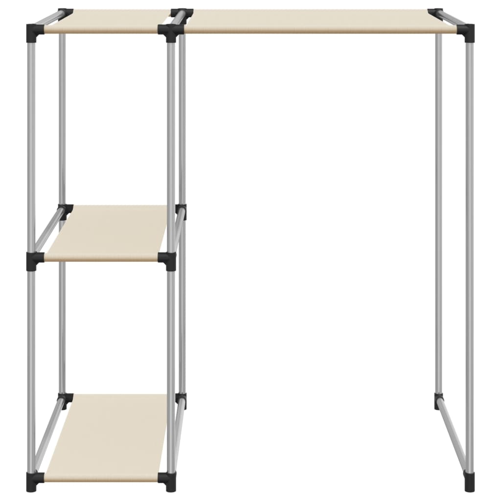 opbevaringsreol over vaskemaskine 87x55x90,5 cm jern creme