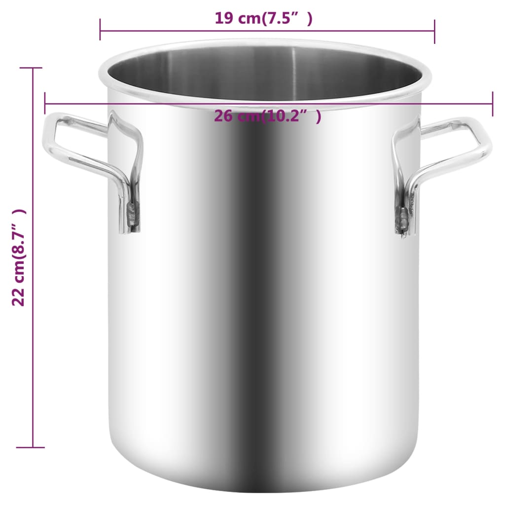 vakuumkammer 5,5 l rustfrit stål