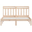 sengeramme 150x200 cm King Size massivt træ