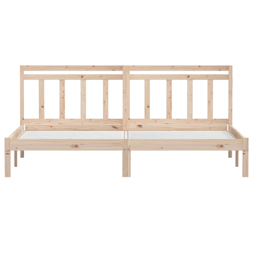 sengeramme 160x200 cm massivt fyrretræ