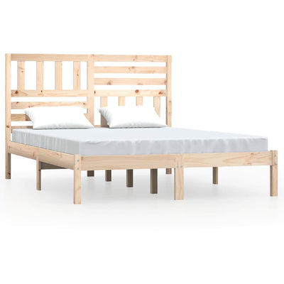 sengeramme 140x190 cm massivt fyrretræ