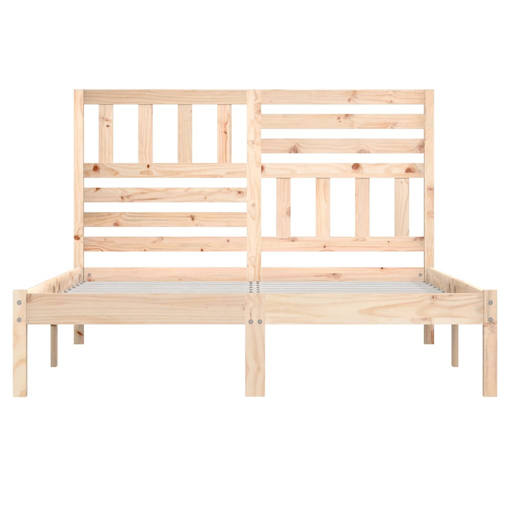 sengeramme 140x190 cm massivt fyrretræ