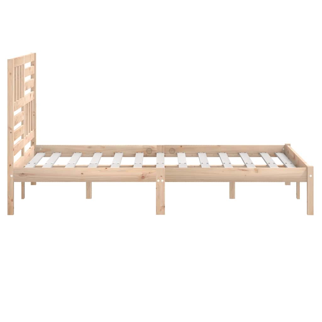 sengeramme 140x190 cm massivt fyrretræ