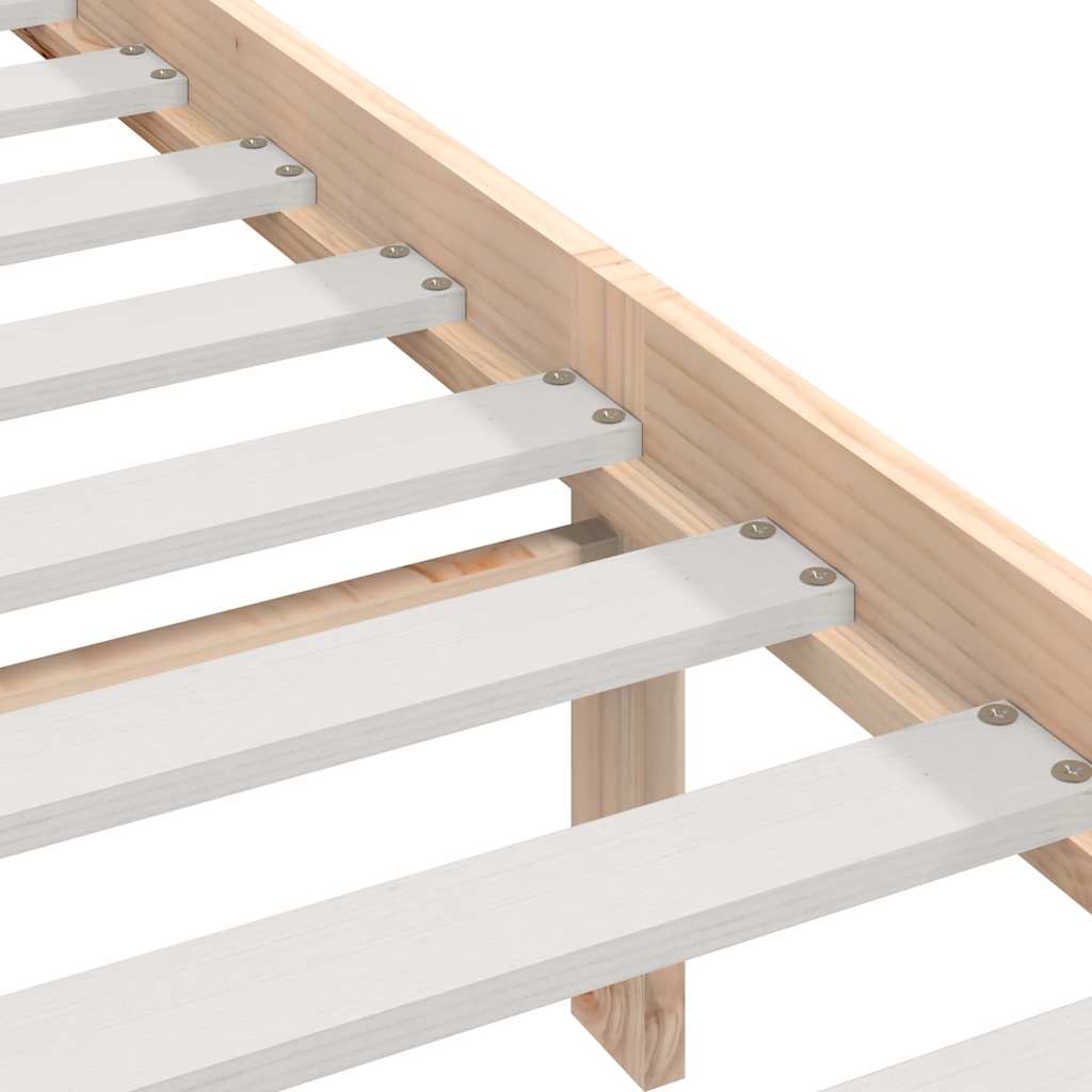 sengeramme 140x190 cm massivt fyrretræ