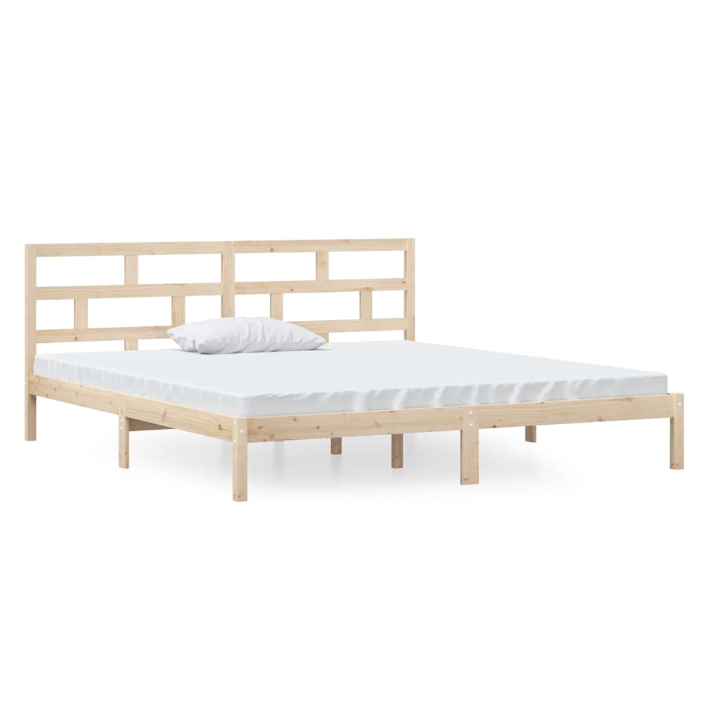 sengeramme 140x190 cm massivt fyrretræ