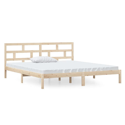 sengeramme 140x190 cm massivt fyrretræ