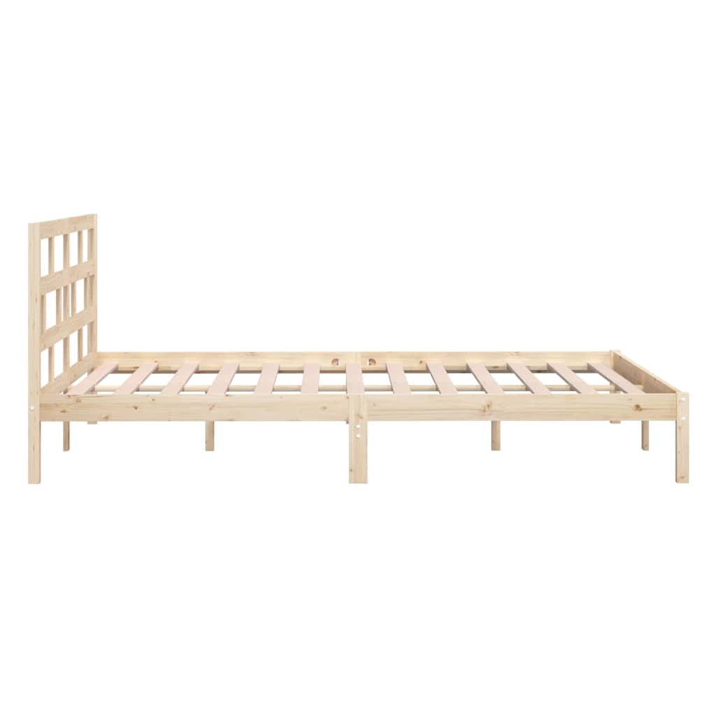 sengeramme 140x190 cm massivt fyrretræ