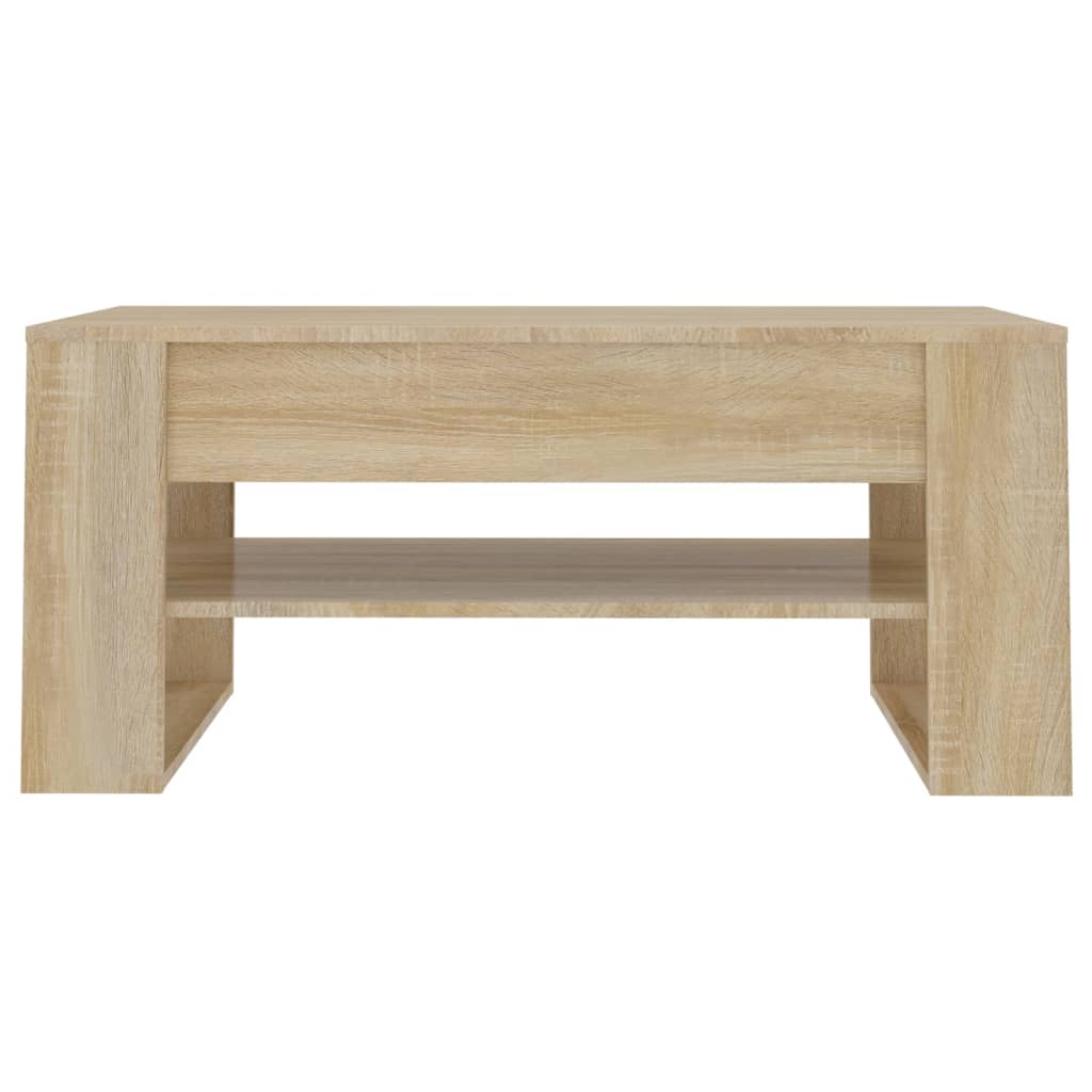 sofabord 102x55x45 cm konstrueret træ sonoma-eg