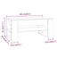 sofabord 102x55x45 cm konstrueret træ sonoma-eg