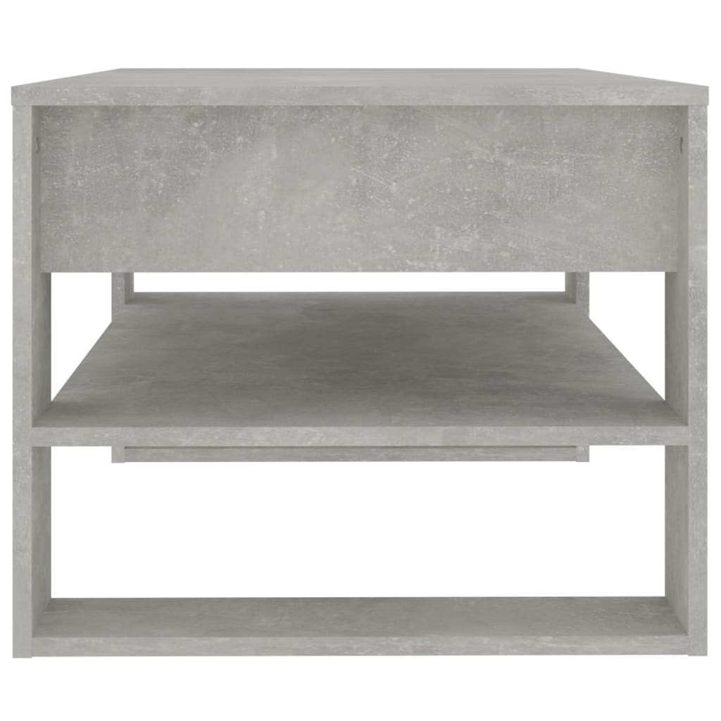 sofabord 102x55x45 cm konstrueret træ betongrå