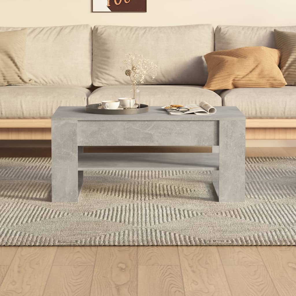 sofabord 102x55x45 cm konstrueret træ betongrå