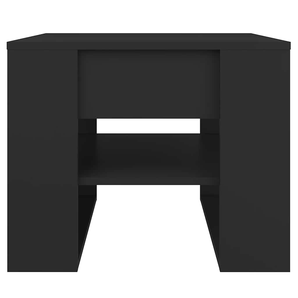 sofabord 55,5x55x45 cm konstrueret træ sort