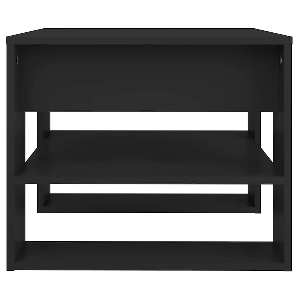 sofabord 55,5x55x45 cm konstrueret træ sort