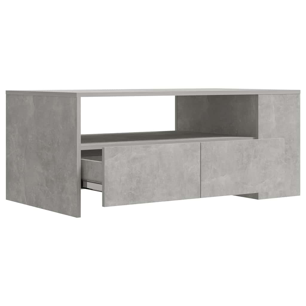 sofabord 102x55x42 cm konstrueret træ betongrå