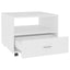 sofabord 55x55x40 cm konstrueret træ hvid