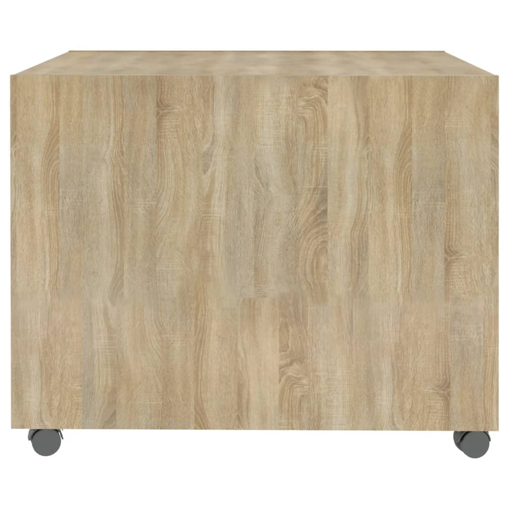 sofabord 55x55x40 cm konstrueret træ sonoma-eg