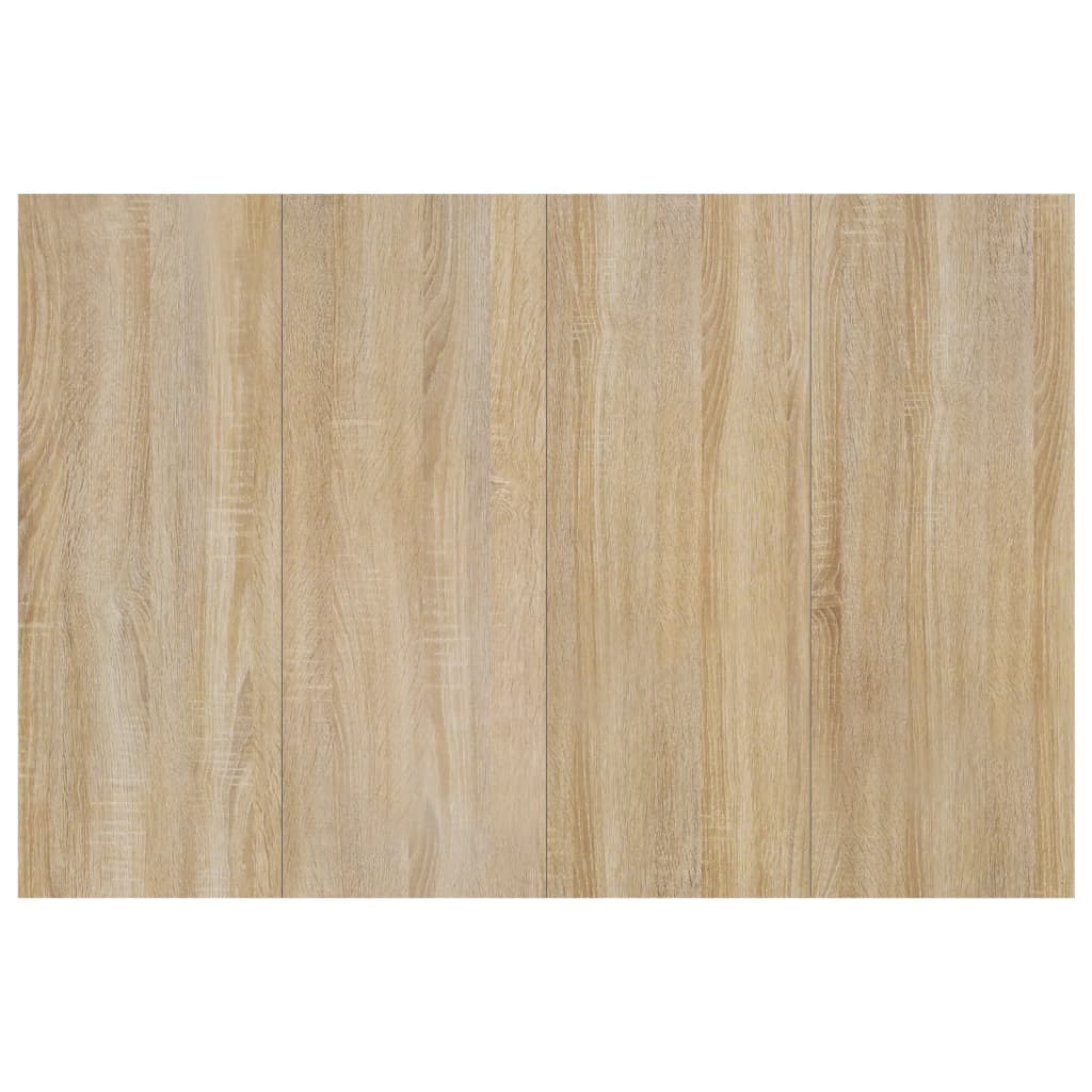 sengegærde 120x1,5x80 cm konstrueret træ sonoma-eg