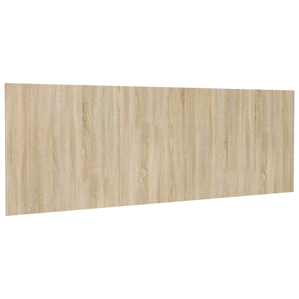 sengegærde 240x1,5x80 cm konstrueret træ sonoma-eg