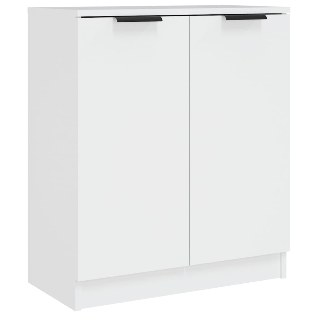 skænk 60x30x70 cm konstrueret træ hvid