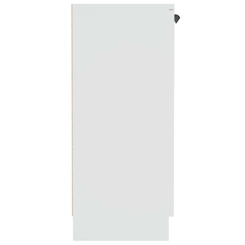 skænk 60x30x70 cm konstrueret træ hvid