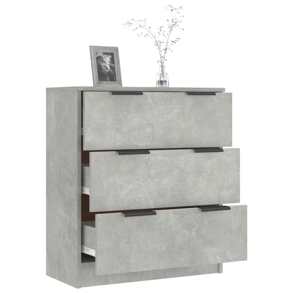 skænk 60x30x70 cm konstrueret træ betongrå
