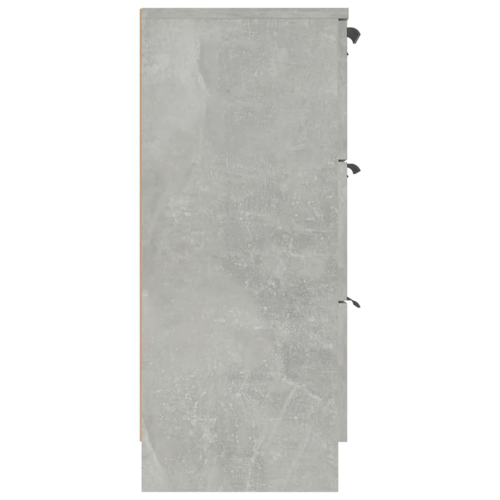 skænk 60x30x70 cm konstrueret træ betongrå
