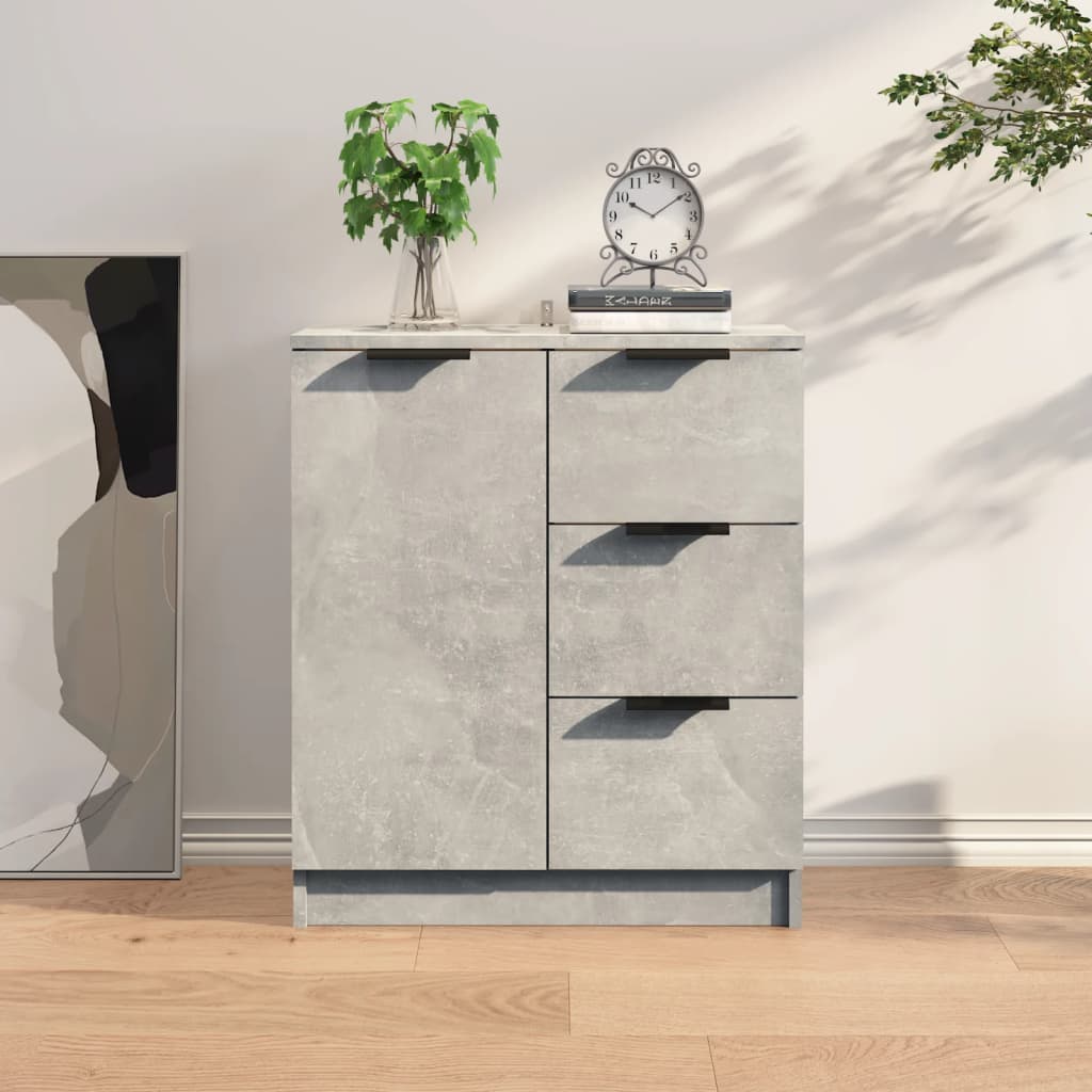 skænk 60x30x70 cm konstrueret træ betongrå