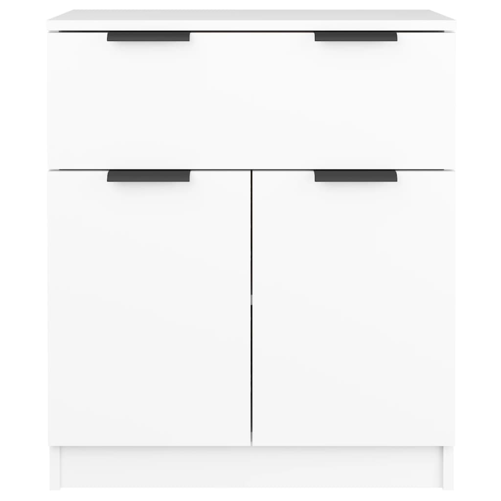 skænk 60x30x70 cm konstrueret træ hvid