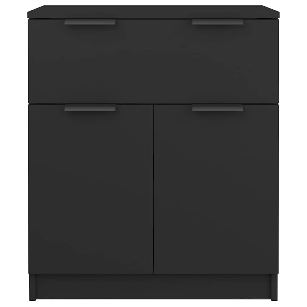 skænk 60x30x70 cm konstrueret træ sort