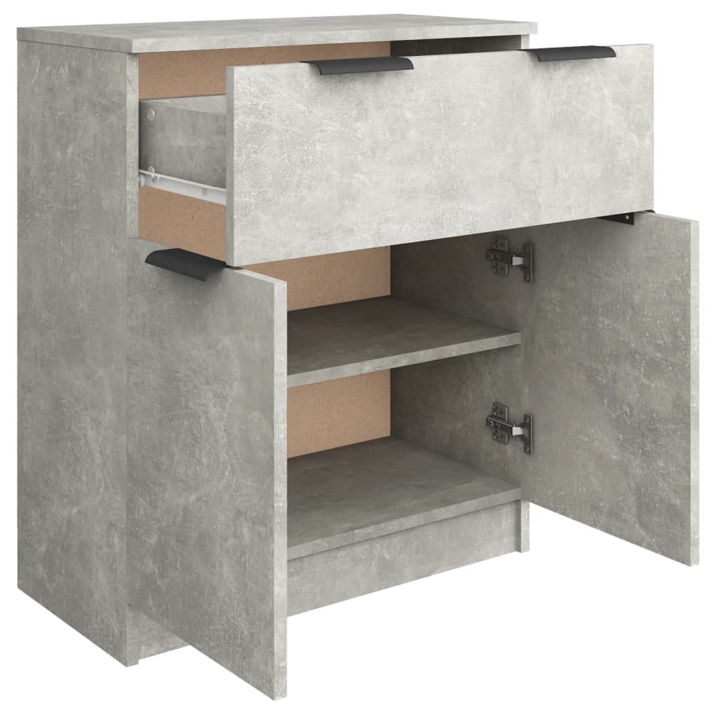 skænk 60x30x70 cm konstrueret træ betongrå