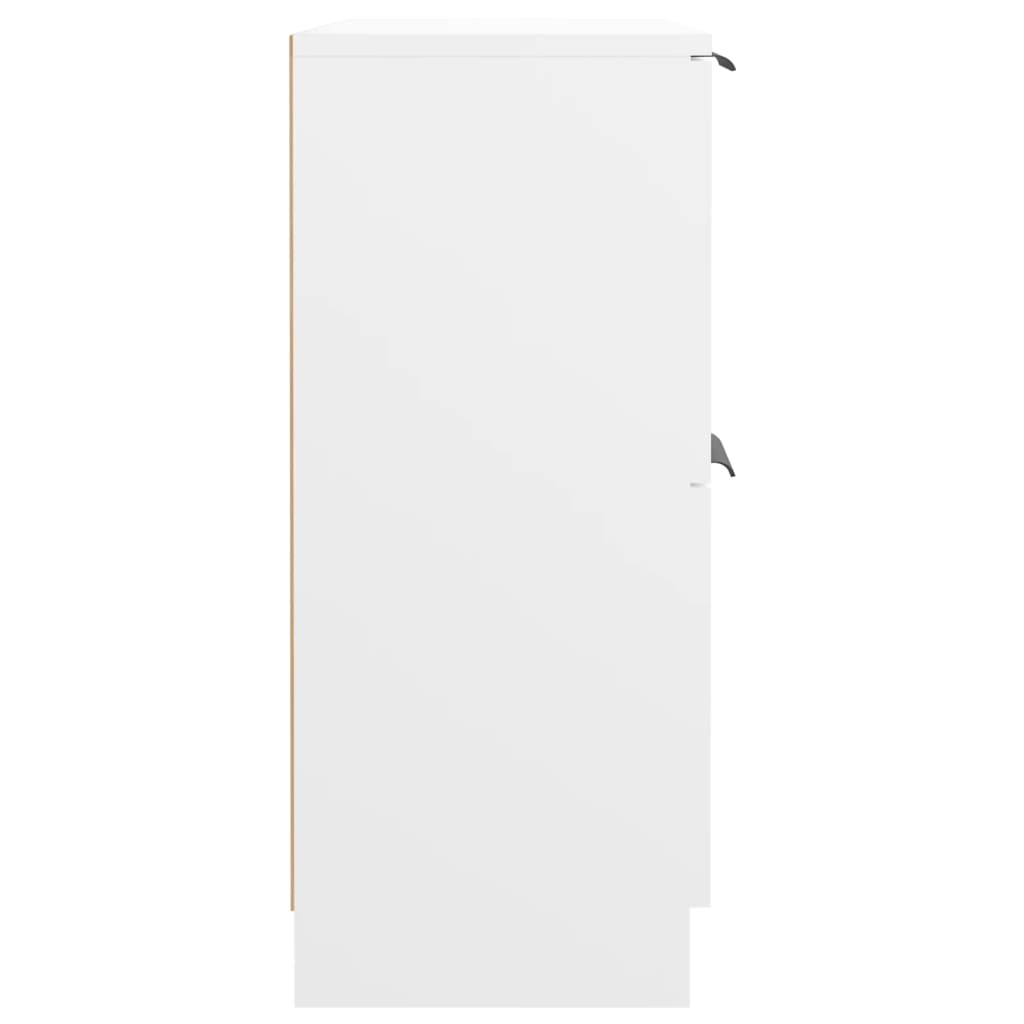 skænk 60x30x70 cm konstrueret træ hvid