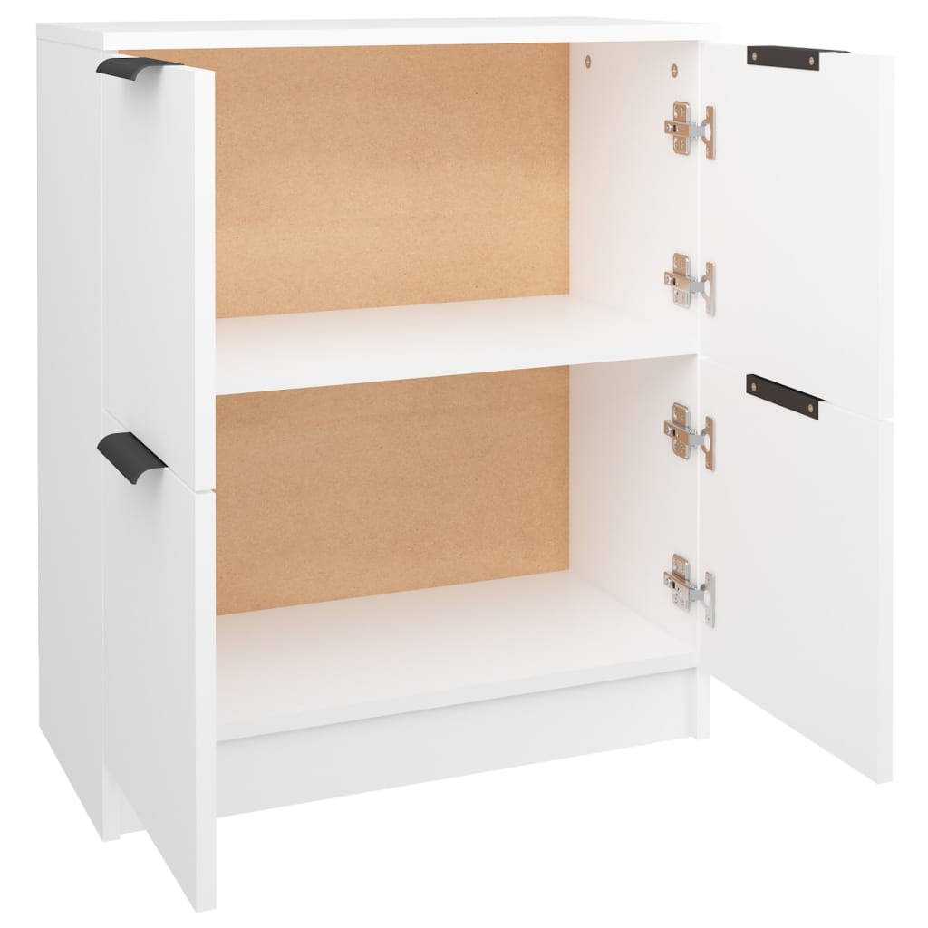 skænk 60x30x70 cm konstrueret træ hvid