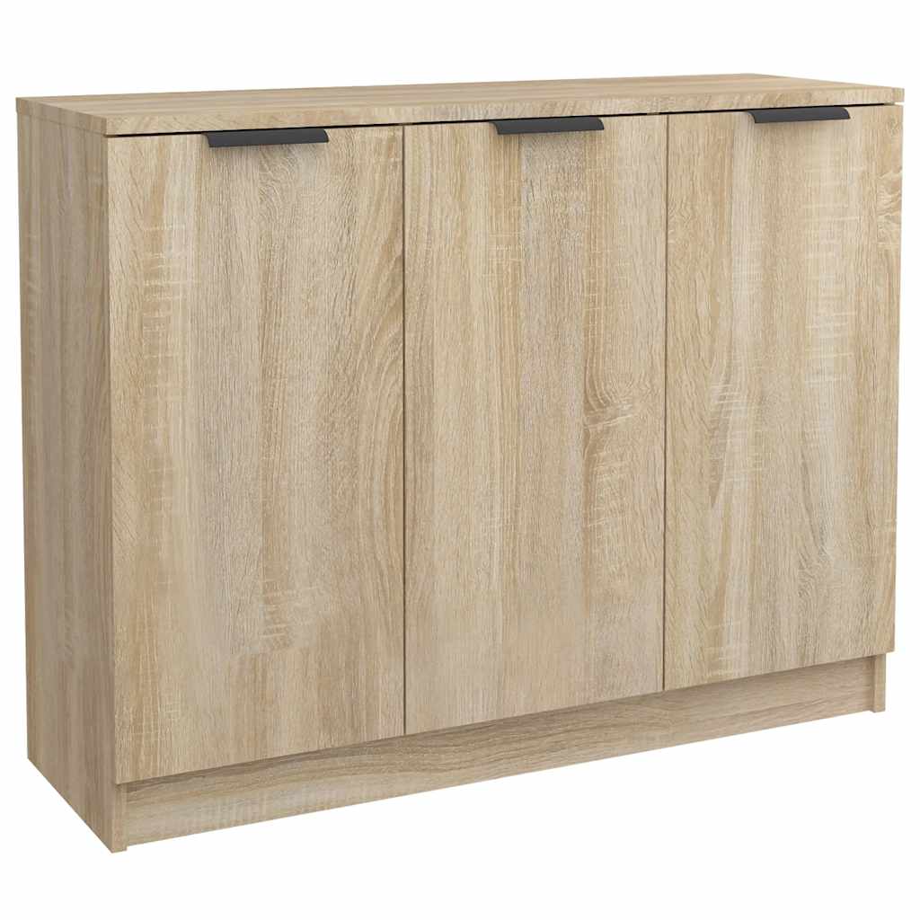 skænk 90,5x30x70 cm konstrueret træ sonoma-eg