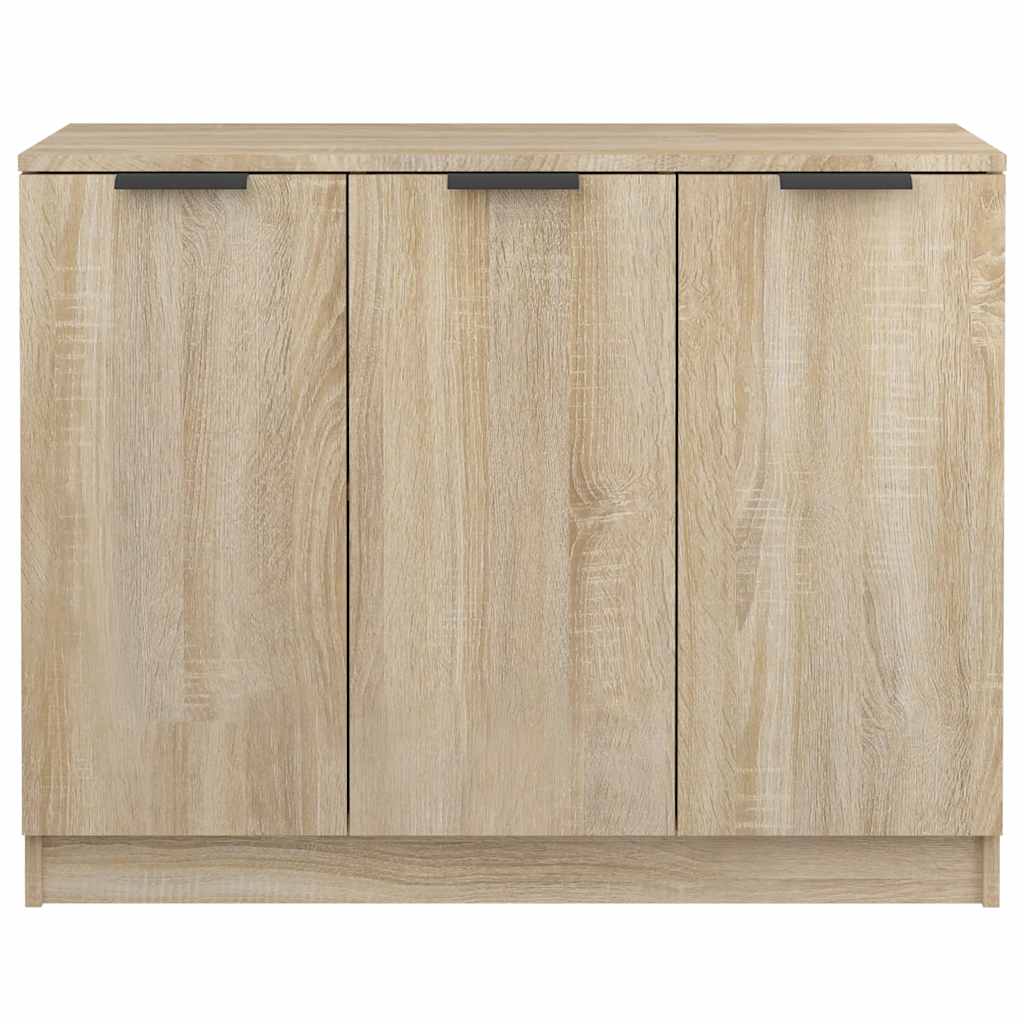 skænk 90,5x30x70 cm konstrueret træ sonoma-eg
