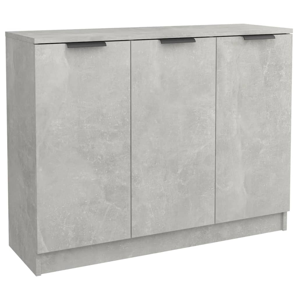 skænk 90,5 x 30 x 70 cm konstrueret træ betongrå