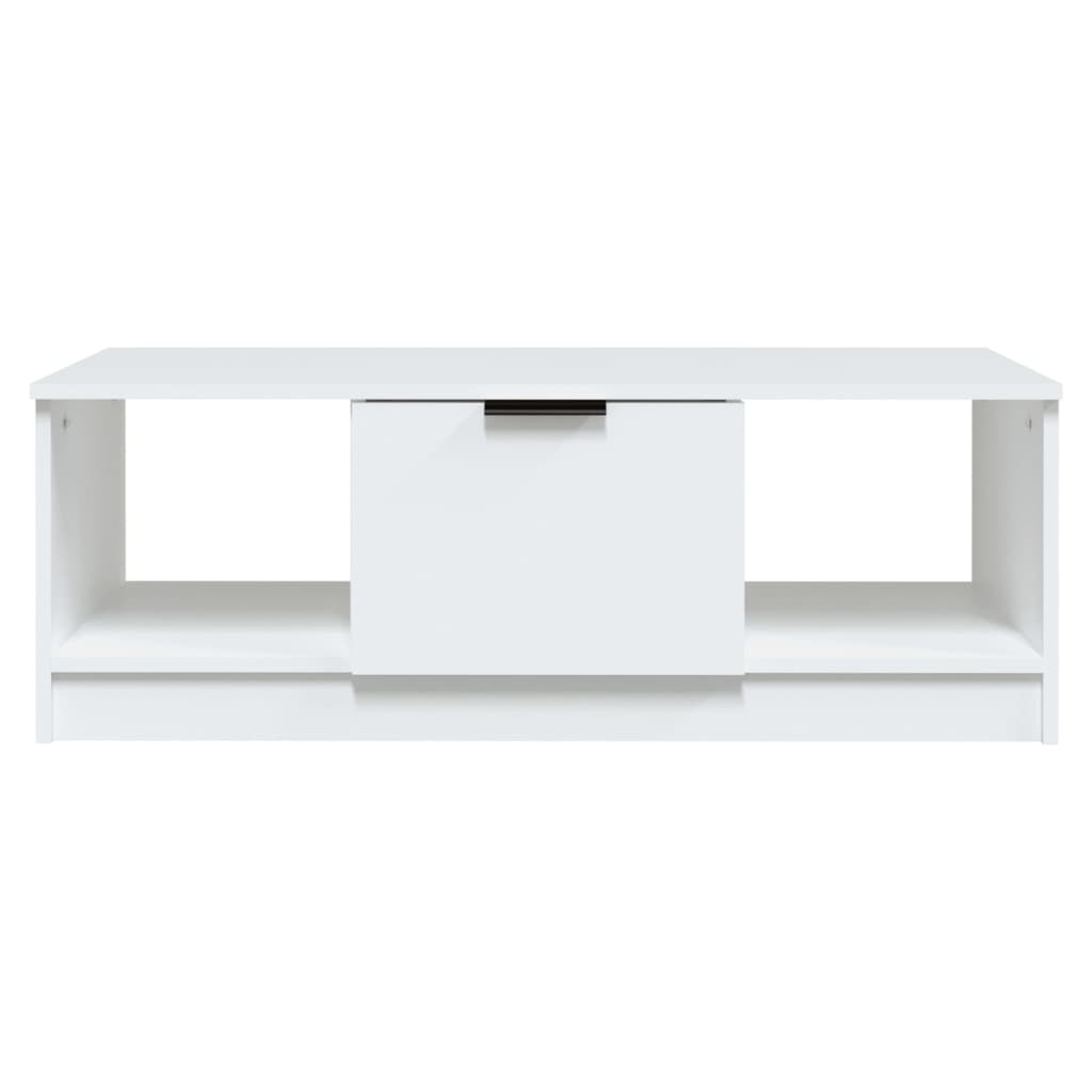 sofabord 102x50x36 cm konstrueret træ hvid
