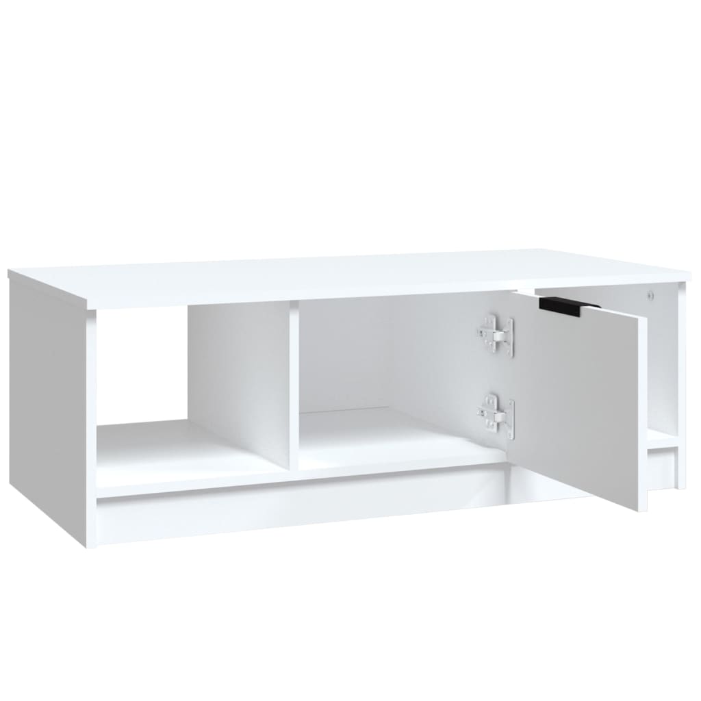 sofabord 102x50x36 cm konstrueret træ hvid
