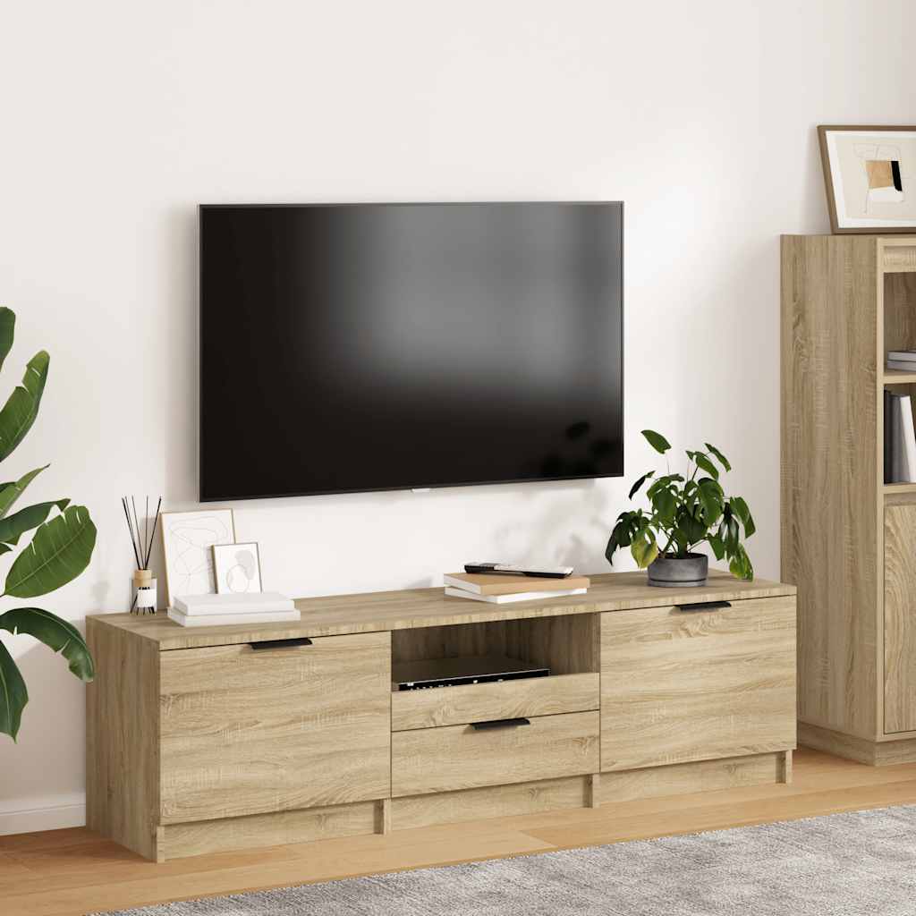 TV-skab Sonoma eg 140x35x40 cm konstrueret træ