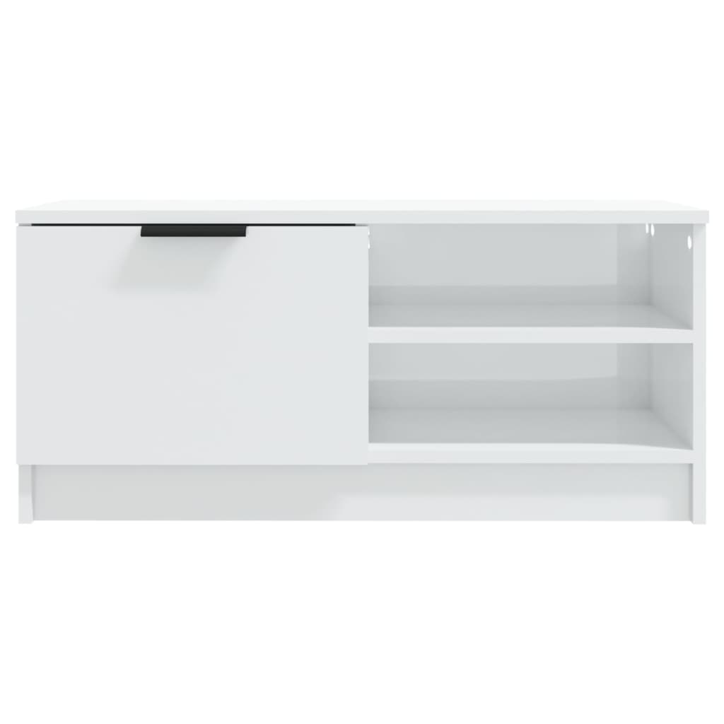 tv-borde 2 stk. 80x35x36,5 cm konstrueret træ hvid højglans