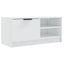 tv-borde 2 stk. 80x35x36,5 cm konstrueret træ hvid højglans